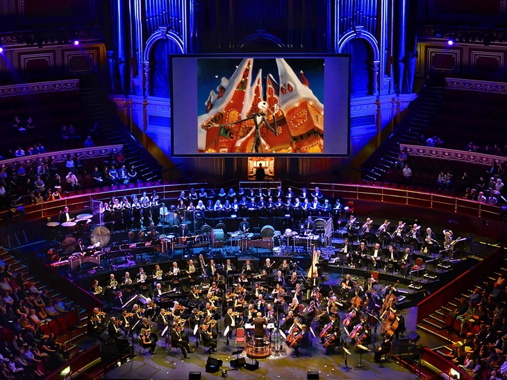 A screening of The Nightmare Before Christmas in the Royal Albert Hall - with orchestra