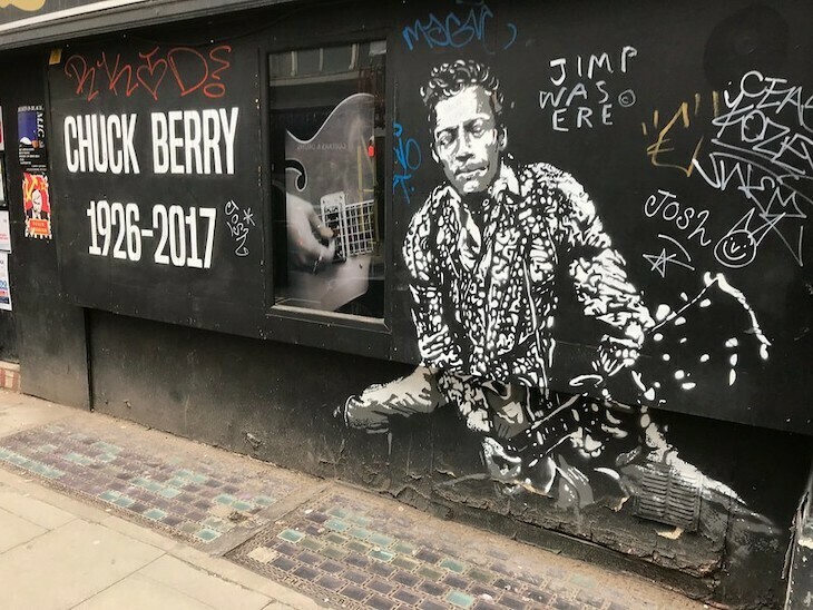 Mural of Chuck Berry