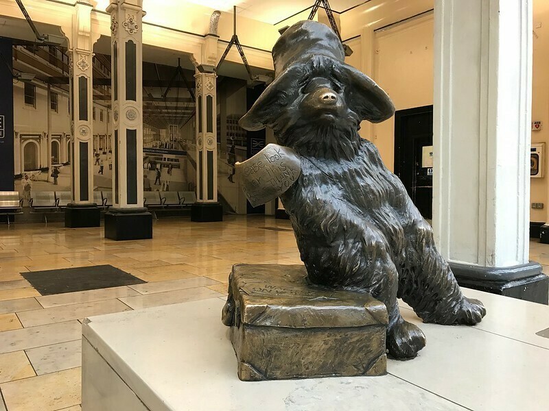 A statue of Paddington the bear